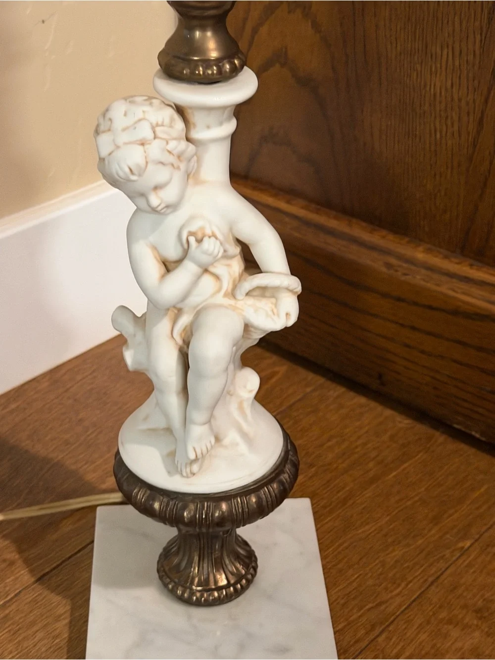 Hollywood Regency Cherub Lamp